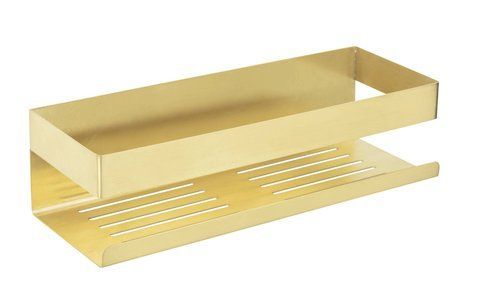 Настенная кухонная полка WENKO 30&times;10,5&times;8 см, золотистая 80698 фото