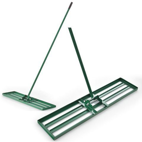 Широкі граблі для вирівнювання газону Costway, 106&times;25&times;170 см, зелені COSTWAY-00721 фото