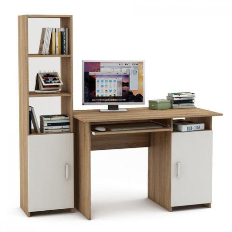 Комп&rsquo;ютерний стіл з надбудовою LOFTHUB K-0012 145&times;60&times;149 см 3214 фото