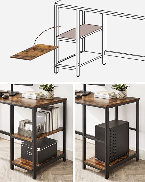 Комп&rsquo;ютерний стіл у стилі loft LOFTHUB 140&times;60&times;75 см чорний 79612212 фото