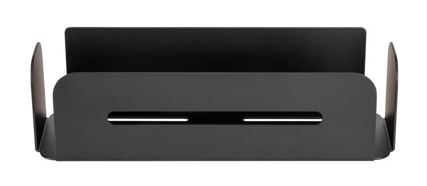 Настінна полиця для ванної WENKO, 30&times;8&times;10 см, чорна 90190 фото