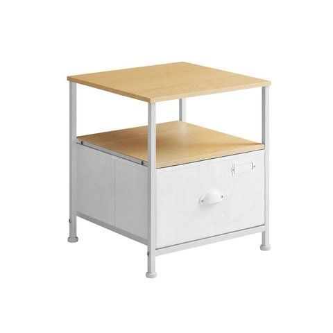 Стелаж / полиця SONGMICS 41&times;41&times;47 см білий з шу&times;лядами LVT002W57 фото