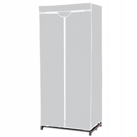 Складна тканинна шафа для одягу, 74&times;50&times;172 см, сіра COSTWAY-HOME-00186 фото