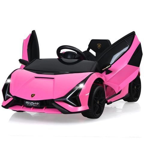 Дитячий електромобіль Costway спортивний supercar, рожевий COSTWAY-KIDS-0114 фото