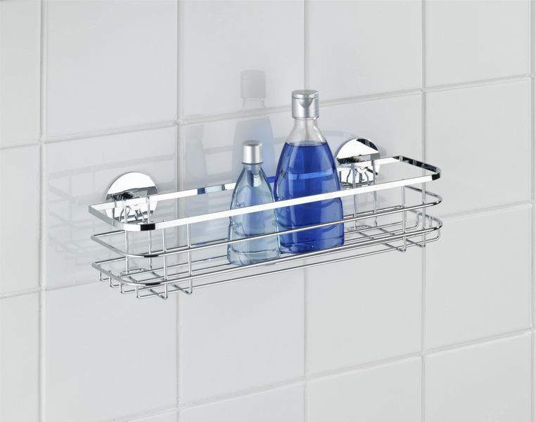 Настенная полка Turbo-Loc Maxi WENKO MAXI Turbo-Loc, 38&times;10,5&times;11 см, серебристый 33959 фото