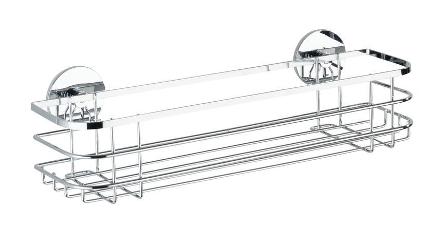 Настенная полка Turbo-Loc Maxi WENKO MAXI Turbo-Loc, 38&times;10,5&times;11 см, серебристый 33959 фото