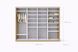 Шкаф-купе 4-дверный LOFTHUB 240&times;60&times;270 см белый / дуб тахо LH-034 фото 2