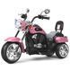 Дитячий електромотоцикл-трайк Costway cruiser-style, рожевий COSTWAY-KIDS-0071 фото 1