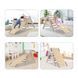 Детский треугольник Пиклера с горкой, серый + натуральное дерево COSTWAY-KIDS-0171 фото 6
