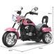 Дитячий електромотоцикл-трайк Costway cruiser-style, рожевий COSTWAY-KIDS-0071 фото 2