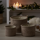 Набір із 3 круглих плетених кошиків Home Styling Collection, сіро-коричневий 98696 фото 1