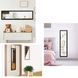Зеркальный шкафчик-органайзер Costway с дверцей, 33&times;119 см, черный COSTWAY-HOME-00602 фото 4
