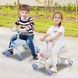 Детская каталка-самокат Costway 3 в 1 с родительской ручкой, серый COSTWAY-KIDS-0180 фото 6