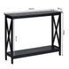 Консольный столик с нижней полкой 100&times;30&times;80 см &mdash; черный COSTWAY-HOME-00153 фото 3