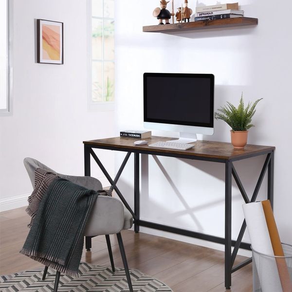Комп&rsquo;ютерний стіл у стилі loft LOFTHUB 115&times;60&times;78 см чорний 79612204 фото