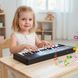 Дитячий електронний синтезатор з мікрофоном Costway, чорний COSTWAY-KIDS-0236 фото 3