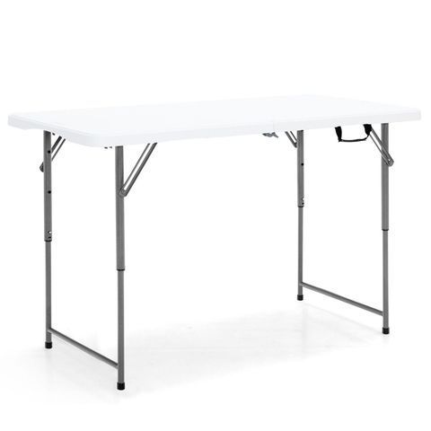 Складной стол CostWay 120&times;60&times;46/60/74 см, белый COSTWAY-01499 фото