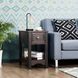 Комплект из 2 прикроватных тумб Costway с ящиком, с открытыми полками, 33&times;56&times;58,5 см, цвет коричневый COSTWAY-HOME-01168 фото 4