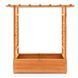 Посадочный ящик с открытой перголой CostWay 110&times;44&times;113,5 см, цвет коричневый COSTWAY-00682 фото 1