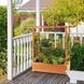 Посадочный ящик с открытой перголой CostWay 110&times;44&times;113,5 см, цвет коричневый COSTWAY-00682 фото 5