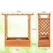 Посадочный ящик с открытой перголой CostWay 110&times;44&times;113,5 см, цвет коричневый COSTWAY-00682 фото 2