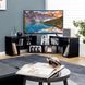 Модульная асимметричная TV-тумба Costway с открытыми ячейками разной ширины, 140&times;30&times;43 см, черная COSTWAY-HOME-00823 фото 6