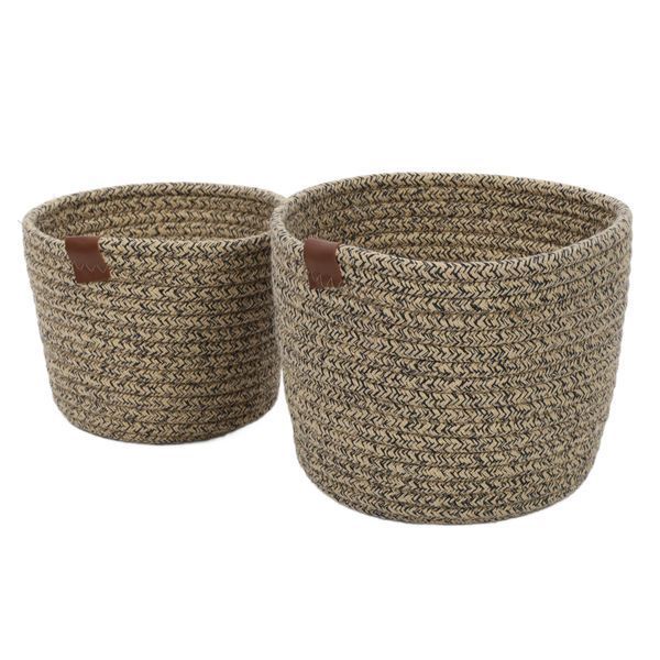 Набор из 2 круглых корзин из шнура Home Styling Collection, &Oslash;20,5&times;15 см, коричневого цвета 89843 фото
