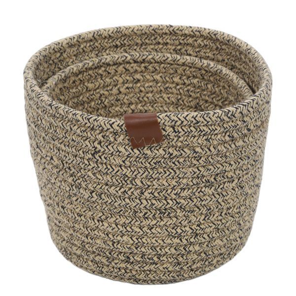 Набор из 2 круглых корзин из шнура Home Styling Collection, &Oslash;20,5&times;15 см, коричневого цвета 89843 фото