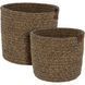 Набор из 2 круглых корзин из шнура Home Styling Collection, &Oslash;20,5&times;15 см, коричневого цвета 89843 фото 1