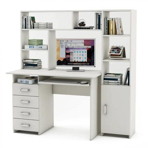 Комп&rsquo;ютерний стіл з надбудовою LOFTHUB K-0010 145&times;60&times;149 см 3222 фото