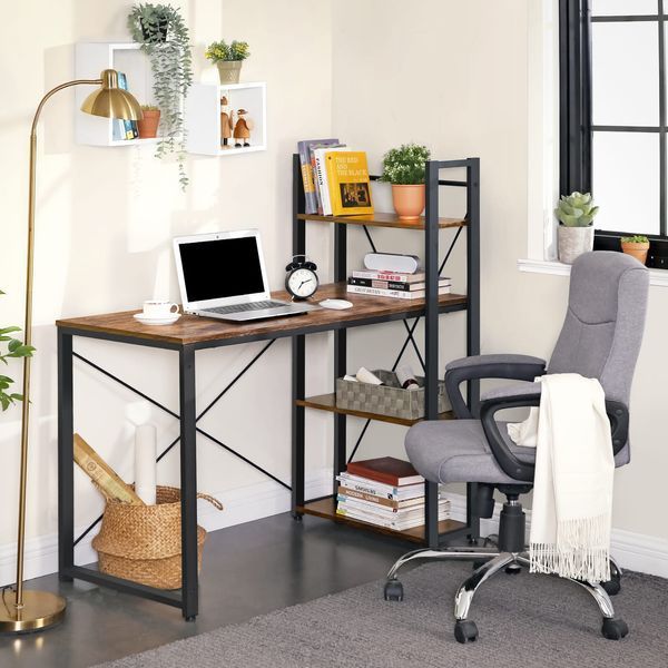 Комп&rsquo;ютерний стіл у стилі loft LOFTHUB 120&times;60&times;120 см чорний 79612207 фото