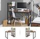Комп&rsquo;ютерний стіл у стилі loft LOFTHUB 120&times;60&times;120 см чорний 79612207 фото 5